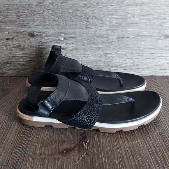 Sorel Torpeda Ankle Strap Sandal Black Size 9.5 - Picture 3 of 8